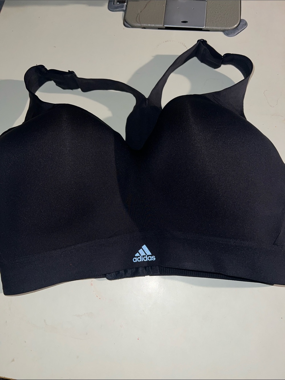 adidas Black Molded-Cup High Support Sports Bra